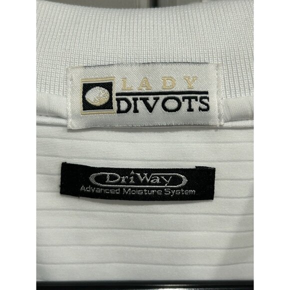 Lady Divots Polo Shirt Sz Large Bulls Varsity Club DriWay Moisture System NWT - Picture 6 of 11